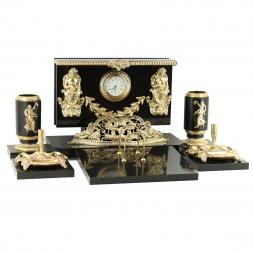 Настольный набор &amp;quot;Сувенирный&amp;quot; из камня долерит