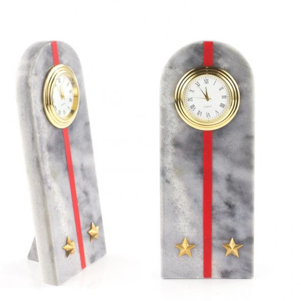 Часы &amp;quot;Погон лейтенант МВД&amp;quot; камень мрамор 113178