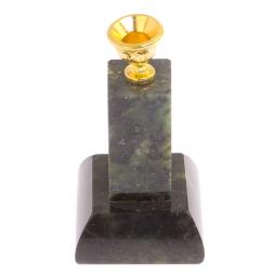 Подсвечник церковный "Столбик" нефрит