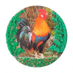 Магнит с рисунком "Петух" змеевик