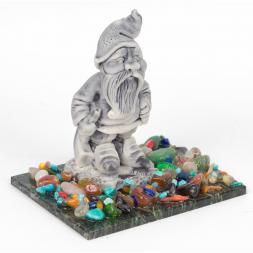 Сувенир "Гном с киркой" из мрамолита