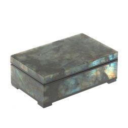 Шкатулка из лабрадорита 12х7,5х4,5 см