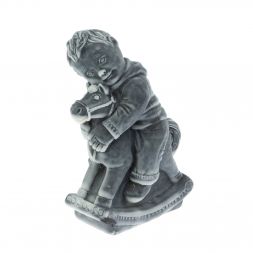 Статуэтка &amp;quot;Мальчик на лошадке&amp;quot; из мрамолита