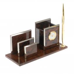 Письменный прибор &amp;quot;Супер&amp;quot; камень обсидиан