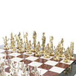 Шахматы "Древний Египет" доска 40х40 см мрамор лемезит