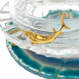 Икорница &amp;quot;Дары моря&amp;quot; камень агат