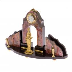 Настольные набор &amp;quot;Фемида - богиня правосудия&amp;quot; камень родонит