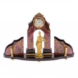 Настольные набор &amp;quot;Фемида - богиня правосудия&amp;quot; камень родонит