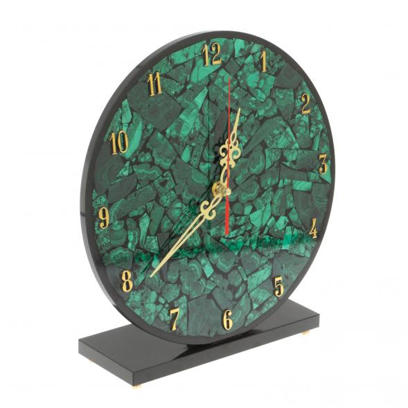 Часы настольные из малахита &amp;quot;Мозаика&amp;quot; 26,5х8х28 см 127443