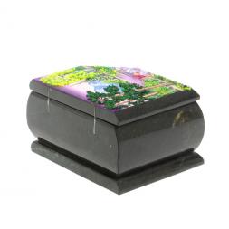 Шкатулка с расписной крышкой &amp;quot;Лето&amp;quot; 11х9х6,5 см