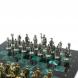 Шахматы подарочные &amp;quot;Галлы и Римляне&amp;quot; 36х36 см из змеевика 128229
