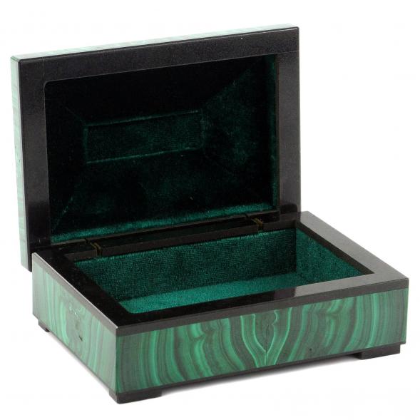 Ларец из натурального малахита &amp;quot;Сказка&amp;quot; 10х7х5,5 см 120487