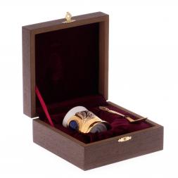 Кофейная чашка "Лазурит" фарфор 80 мл в подарочной упаковке Златоуст