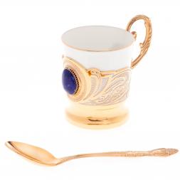 Кофейная чашка "Лазурит" фарфор 80 мл в подарочной упаковке Златоуст