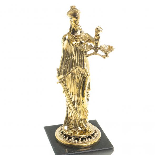 Настольные часы &amp;quot;Фемида&amp;quot; камень яшма бронза 113143