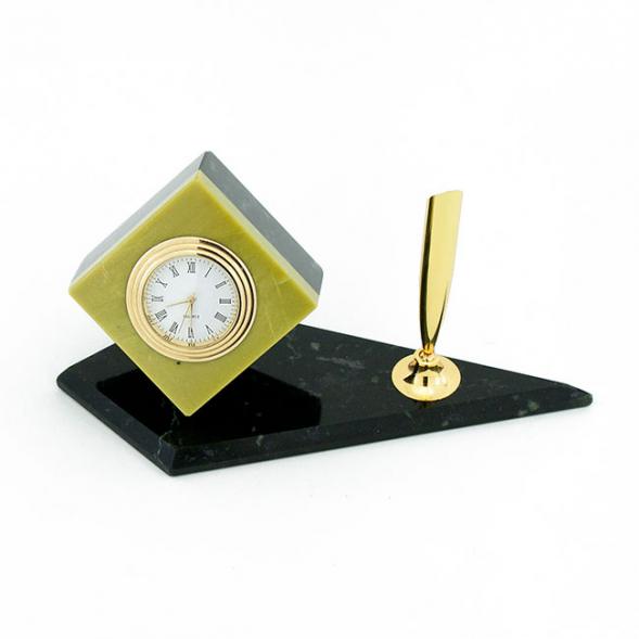 Настольный мини-набор &amp;quot;Кубик&amp;quot; офиокальцит 113706