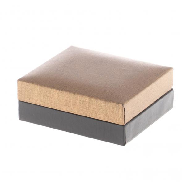 Набор запонки круглые и зажим для галстука камень серафинит 124490