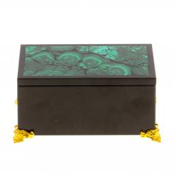 Шкатулка из малахита &amp;quot;Тайна&amp;quot; 10,5х6,5х5 см