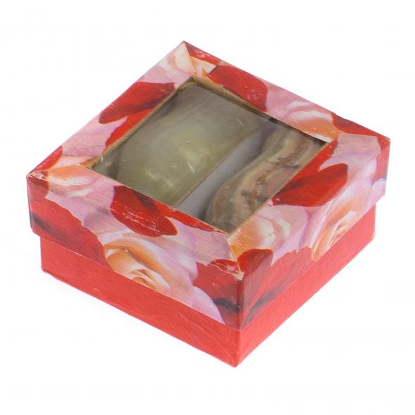 Набор рюмок из оникса 2 шт 20 мл 3,8х7 см в коробке (1,5х3) 125610