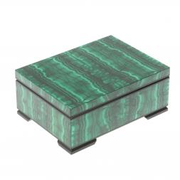 Шкатулка из малахита 15х11х6,3 см