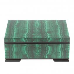 Шкатулка из малахита 15х11х6,3 см