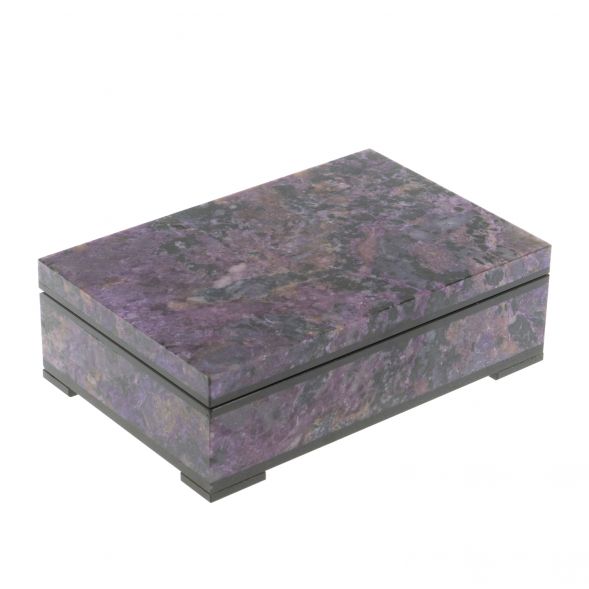 Шкатулка из чароита 16х10,5х5 см 127604