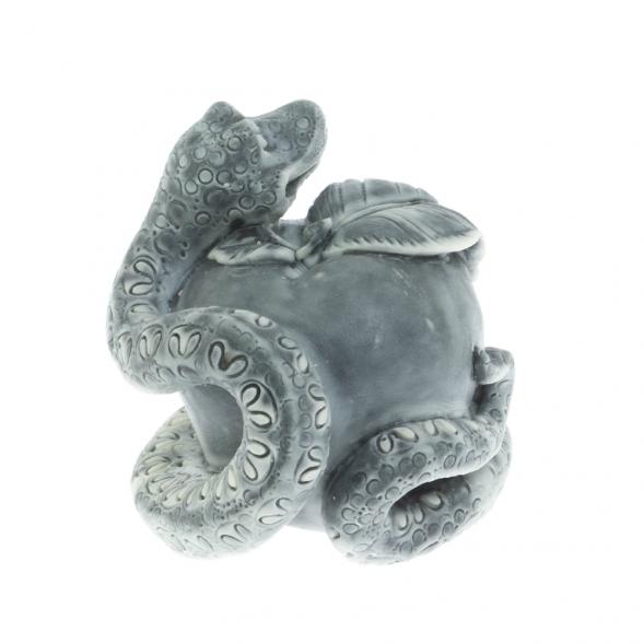 Статуэтка «Змей-Искуситель вокруг яблока (шарж)» из мраморной крошки 128147