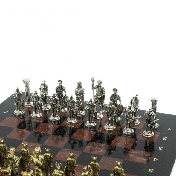 Шахматы подарочные &amp;quot;Галлы и Римляне&amp;quot; 36х36 см из лемезита 128230