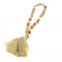 Четки из зелено-коричневого оникса 33 бусины грани