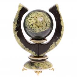 Композиция &amp;quot;Подкова&amp;quot; с шаром камень змеевик