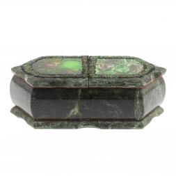 Шкатулка для украшений "Хозяйка медной горы / Две ящерицы" 20х10х7,5 см