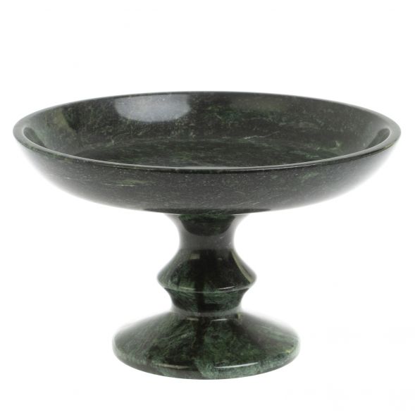 Фруктовница из шабровского змеевика 24х24х14,5 см 127444