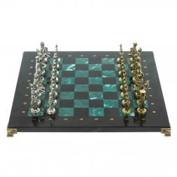Шахматы подарочные &amp;quot;Александр Македонский&amp;quot; 36х36 см из змеевика