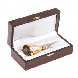 Колокольчик настольный &amp;quot;Лошадка на счастье&amp;quot; бронза в подарочном футляре Златоуст