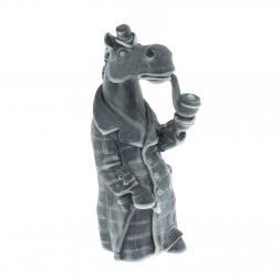 Статуэтка &amp;quot;Конь в пальто с трубкой&amp;quot; из мрамолита