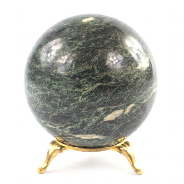 Шар 7,5 см из темно-зеленого змеевика 121504
