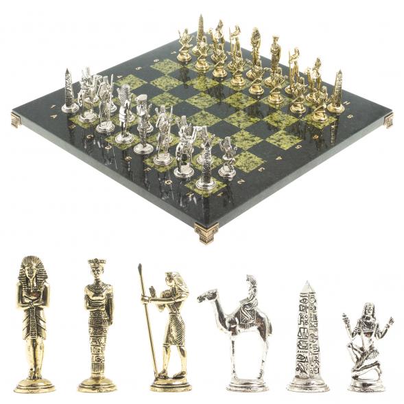 Шахматы &amp;quot;Древний Египет&amp;quot; доска 40х40 см камень змеевик 122635