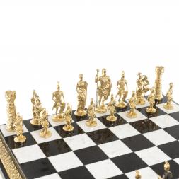 Шахматы подарочные "Римские" с фигурами из бронзы