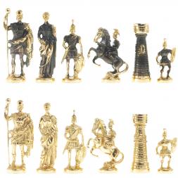 Шахматы подарочные "Римские" с фигурами из бронзы
