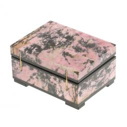 Шкатулка из родонита 8х6х4,3 см