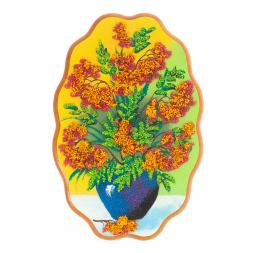 Картина с рисунком из камня &amp;quot;Рябина&amp;quot; 29х19 см