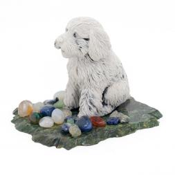 Сувенир &amp;quot;Щенок Пудель&amp;quot; из мрамолита