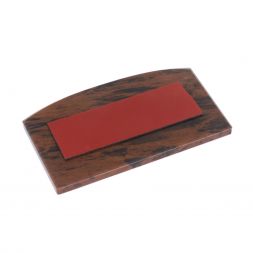 Автоикона &amp;quot;Молитва водителя&amp;quot; из коричневого обсидиана 8,5х5 см