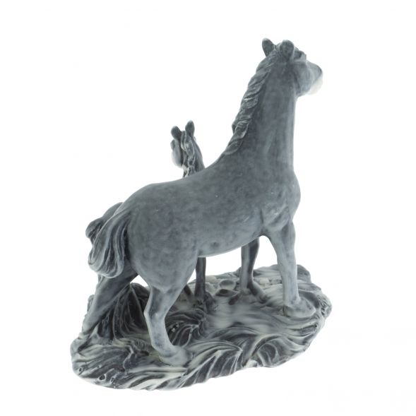 Статуэтка &amp;quot;Лошадь с жеребенком стоят&amp;quot; из мрамолита 129369