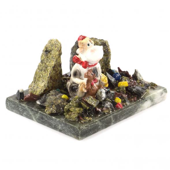 Сувенир символ года Бычок с мишкой 121130