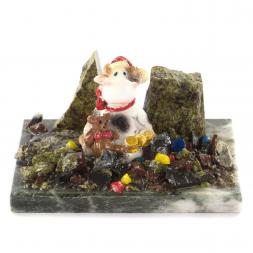 Сувенир символ года Бычок с мишкой