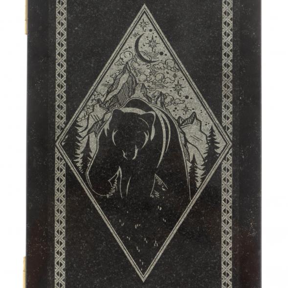 Каменные нарды &amp;quot;Волк и медведь&amp;quot; с гравировкой 129905