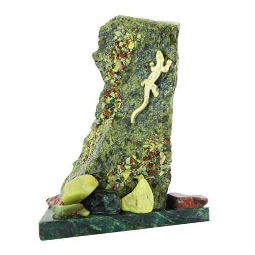 Сувенир из камня змеевик &amp;quot;Скала&amp;quot; большая 113759