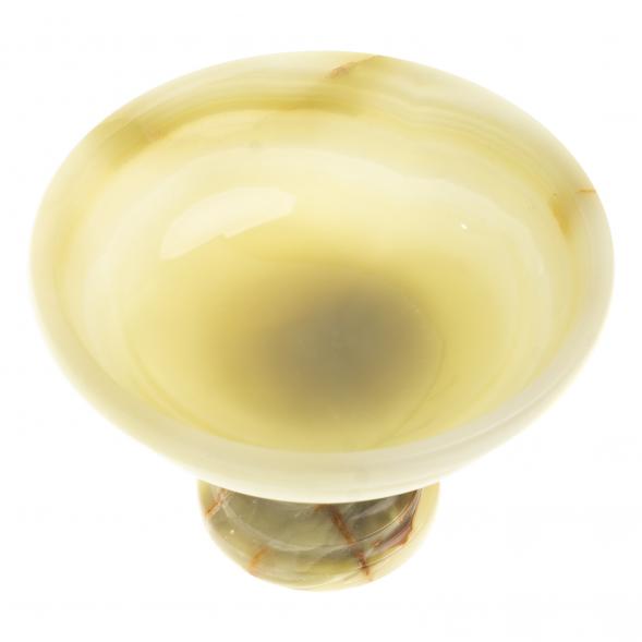 Ваза для фруктов, конфетница из камня оникс 10х10х7 см (4) 123908