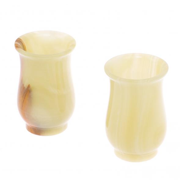 Набор стаканов из оникса 150 мл 6,2х9,7 см 2 шт в коробке (2,5х4) 125224